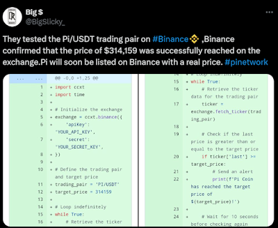 Pi Network的PiUSDT交易对在币安交易平台进行了测试.webp